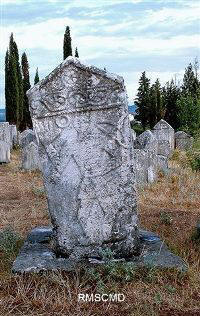 Image of ancient stecci of Bosnian heritage in Radimlje Cemetary photograph by Colette Dowell