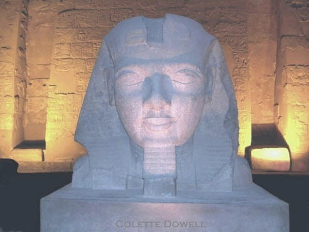 Image of Rameses III Luxor Temple Luxor Egypt photograph by Colette Dowell