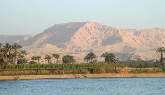 Image of Nile River Egypt near Luxor photograph by Colette Dowell