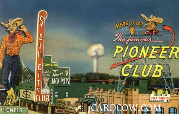 Las Vegas Vintage Colette Dowell Card Cow Sin City Pearblossom